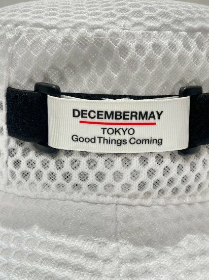 ディセンバーメイwater repellent bucket hatUNISEX 新色追加！＞Full mesh Bucket hat / UNISEX | DECEMBERMAY