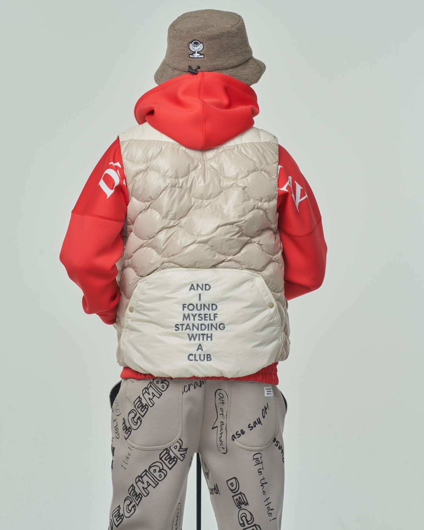 Color scheme quilting down vest / MAN | DECEMBERMAY