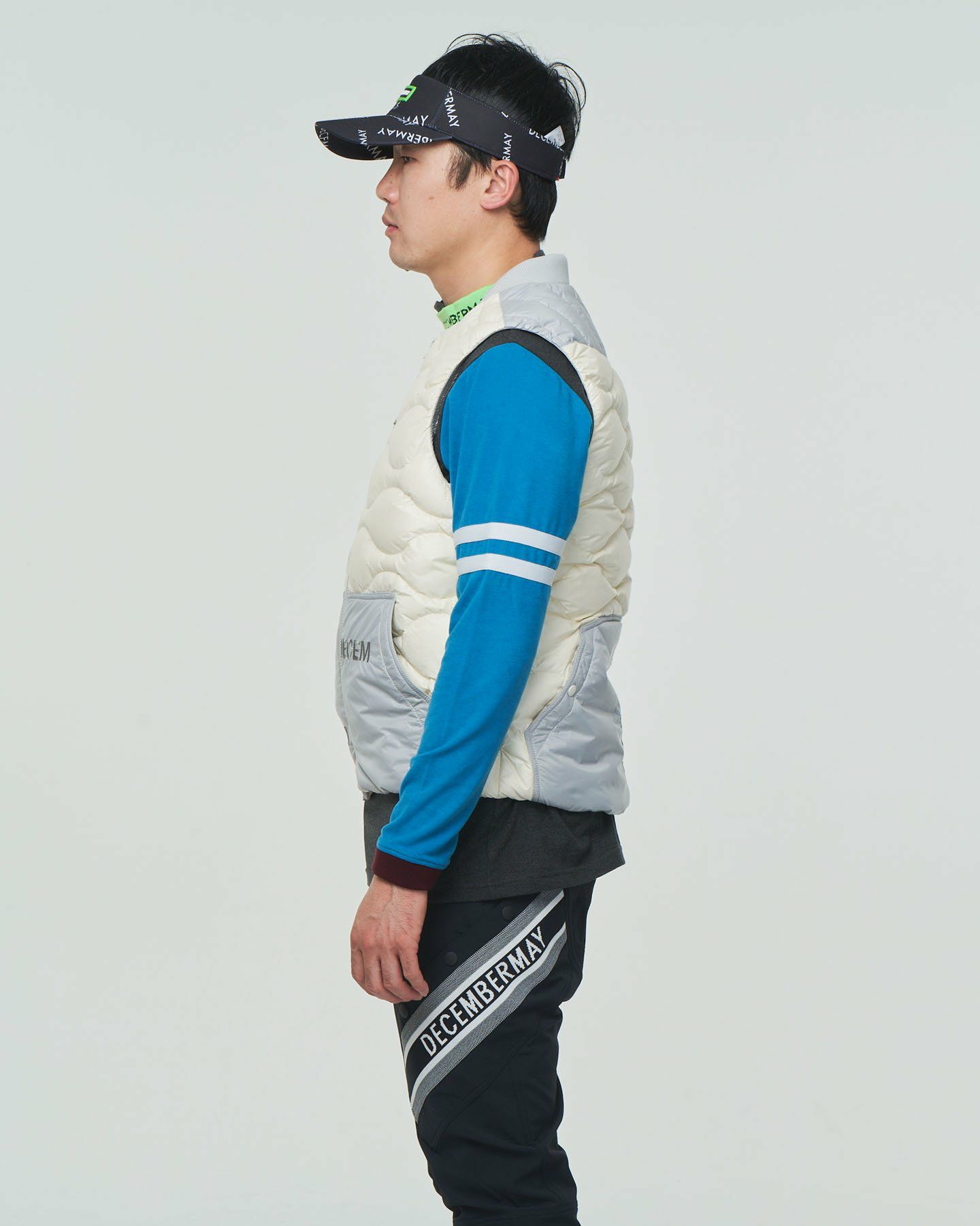 Color scheme quilting down vest / MAN | DECEMBERMAY
