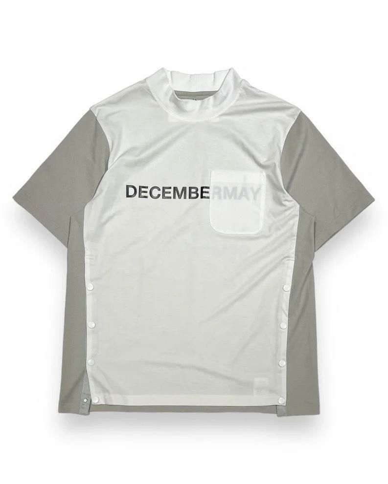 美品｠ディセンバーメイDECEMBERMAY 半袖モックネックシャツ L
