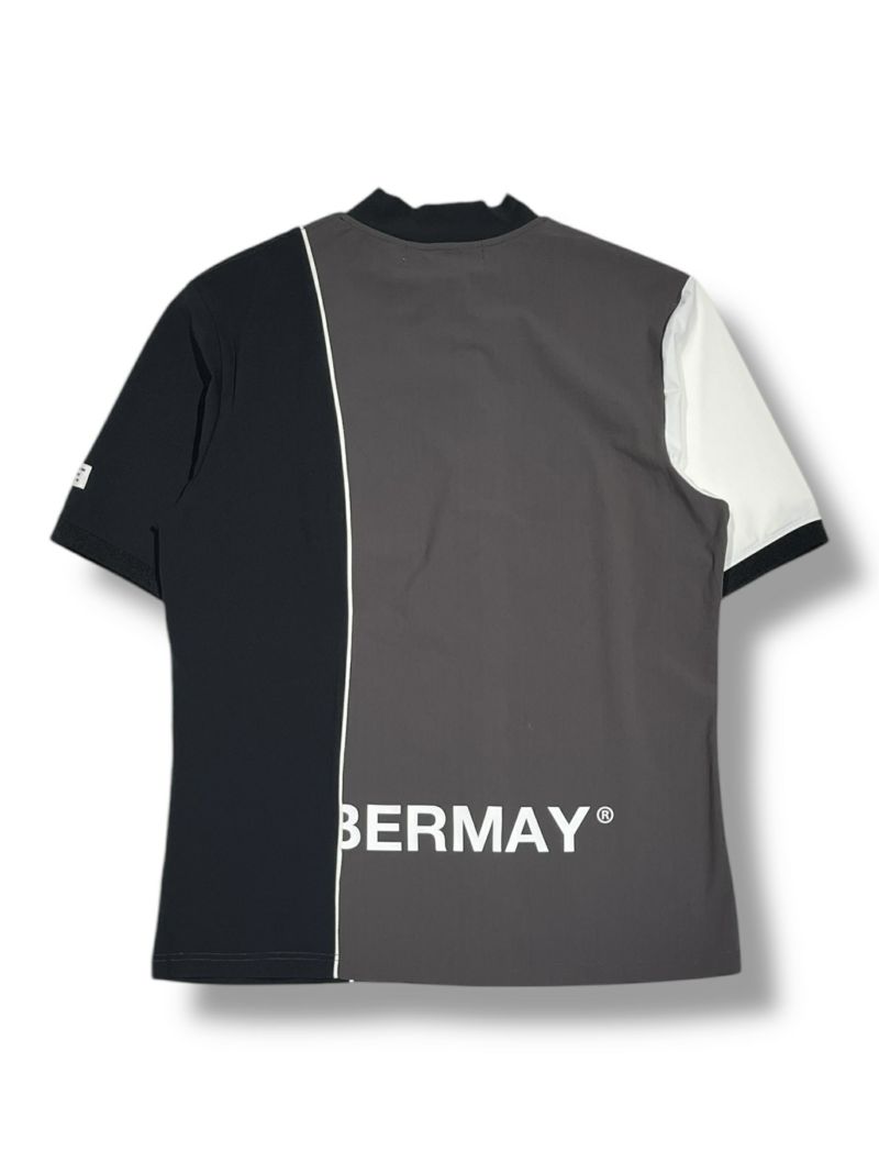 メンズウェア Decembermay Combination mock Tee /UNISEX Bi-color logo mock neck half sleeve shirt/ MEN | DECEMBERMAY