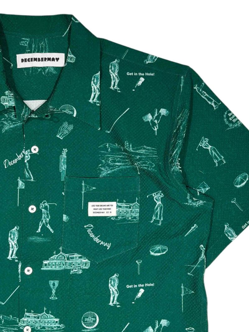 超安い品質 Vintagegolf seersucker shirt/ MEN | DECEMBERMAY メンズウェア