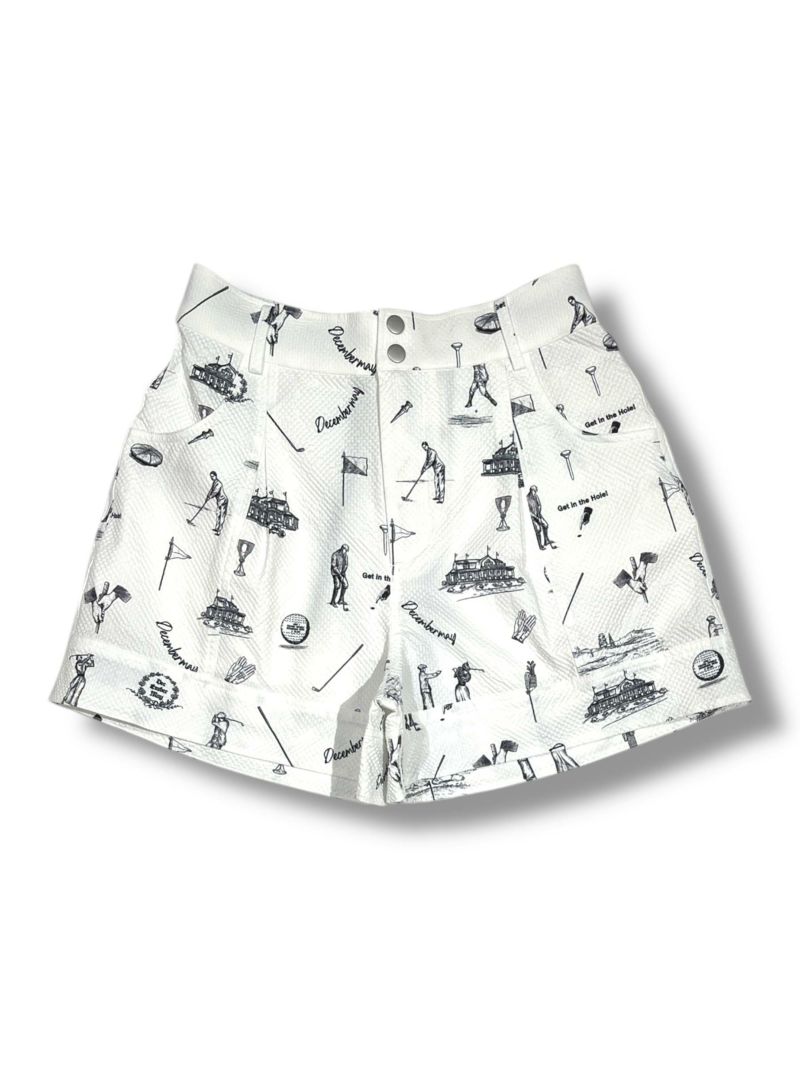 Vintagegolf seersucker shorts/ WOMAN | DECEMBERMAY