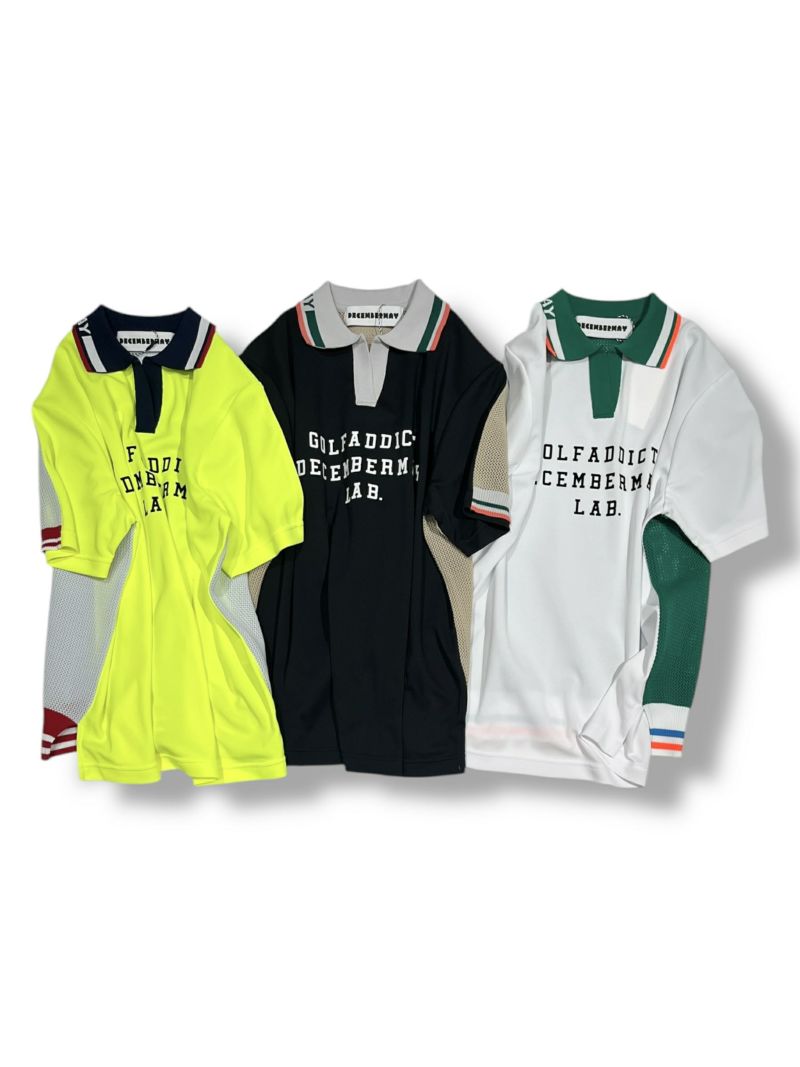 Meshknit combi skipper polo / WOMEN | DECEMBERMAY