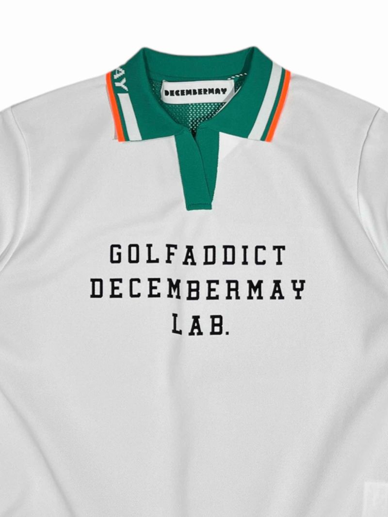 Meshknit combi skipper polo / WOMEN | DECEMBERMAY