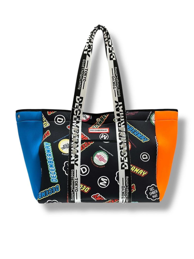 Livelimix print 2WAY neoprene big tote bag / UNISEX