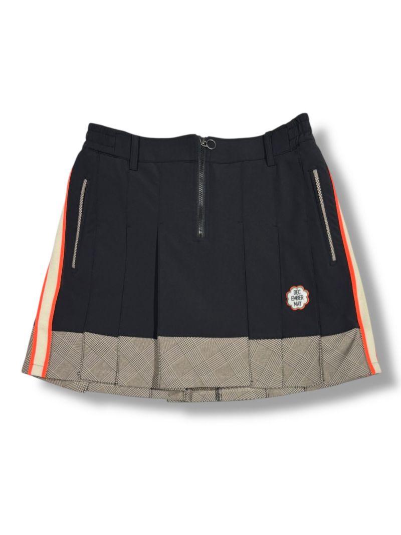 Glen worm pleated skirt/ WOMEN | DECEMBERMAY